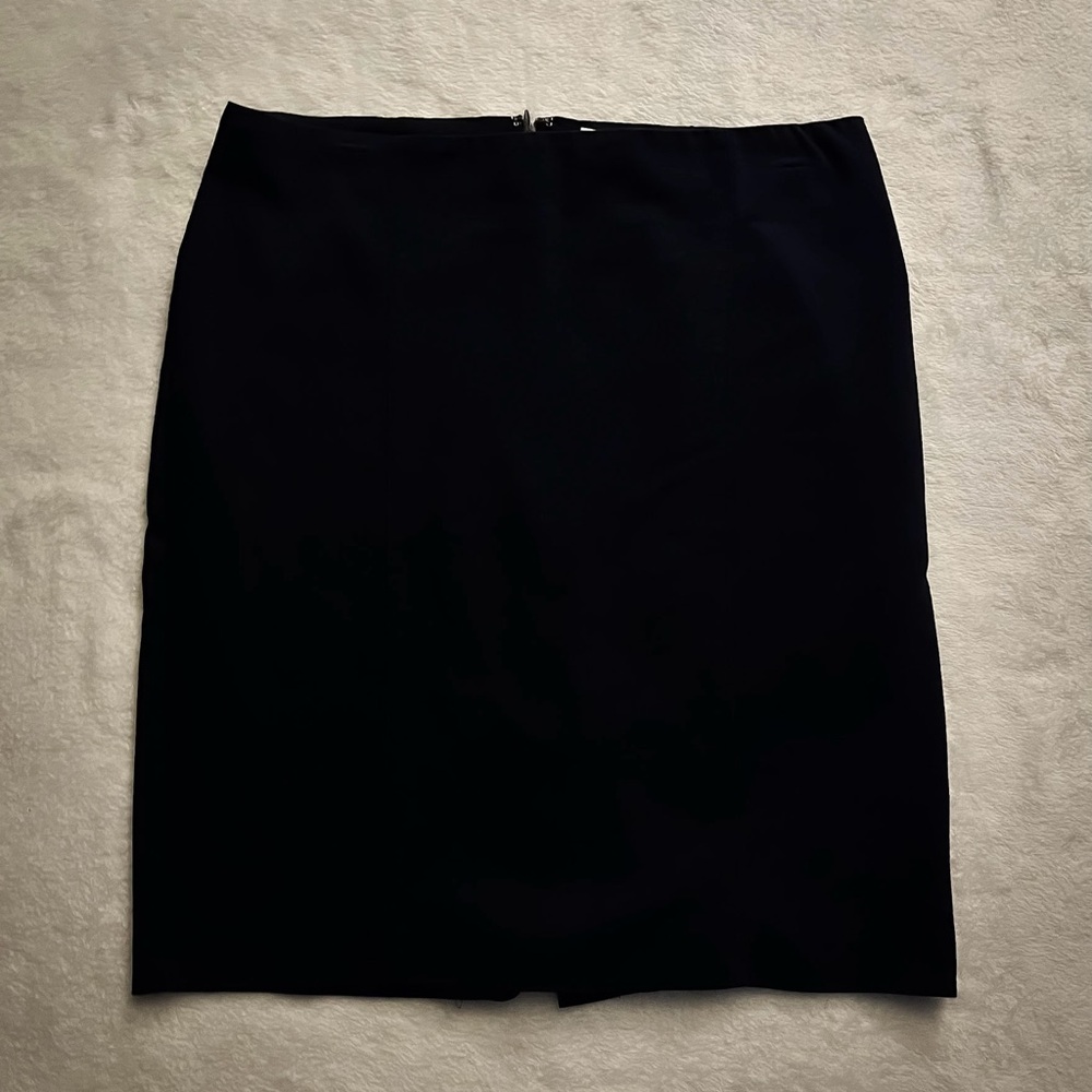 Navy blue pencil skirt
